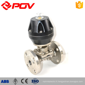 Pneumatic flanged type stainless steel diaphragm valve